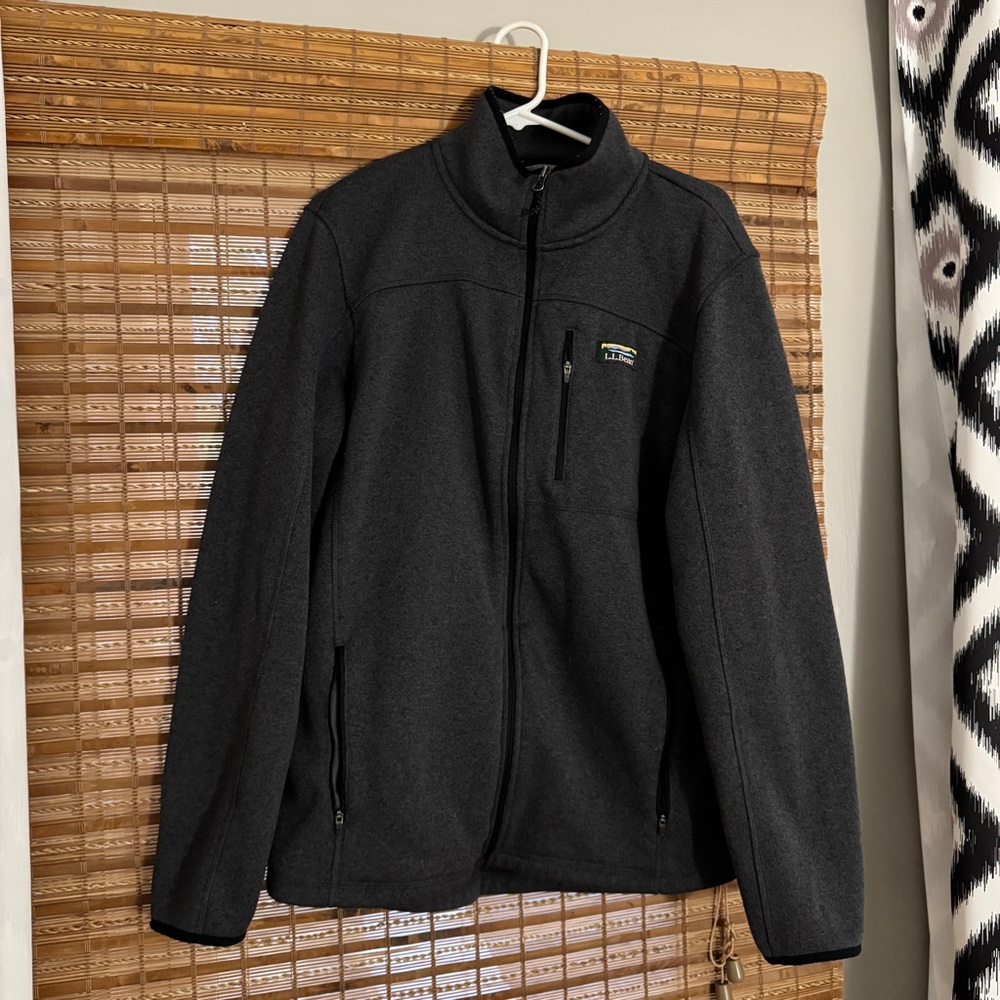 L.L. Bean Charcoal Gray Fleece Jacket